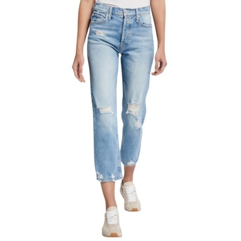 Mother Superior‎ The Tomcat High-Rise Distressed Jeans